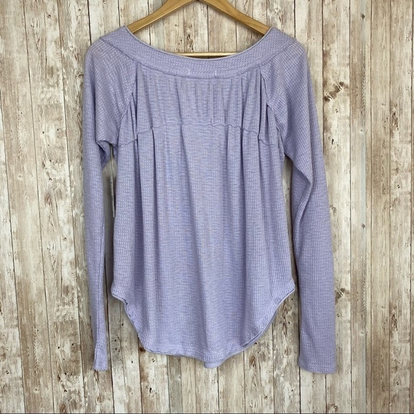 Free People Must Have Henley Long Sleeve Pullover‎ Top Size Medium - Picture 10 of 13